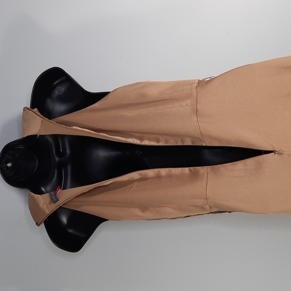 NWT VINCE CAMUTO camel maxi dress SZ 0 - Picture 12 of 13